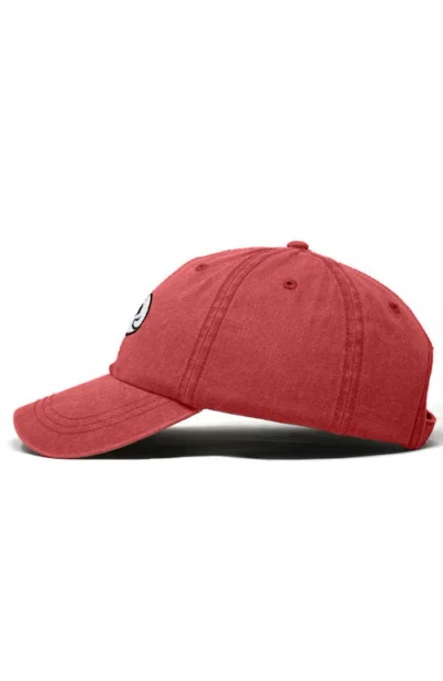 Dalix Whisper Ghost Dad Cap In Red