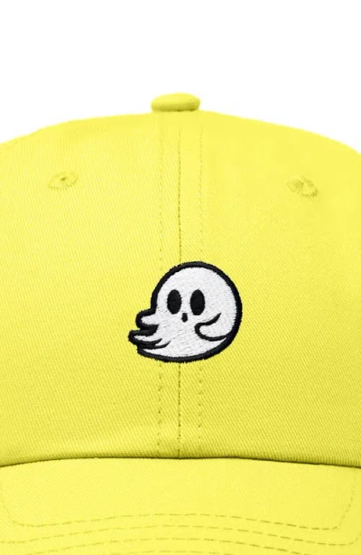 Dalix Whisper Ghost Dad Cap In Yellow