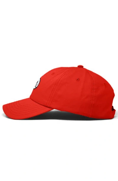 Dalix Whisper Ghost Dad Cap In Red