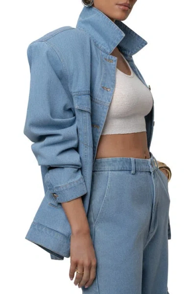 Jluxlabel Next Phase Denim Jacket In Blue