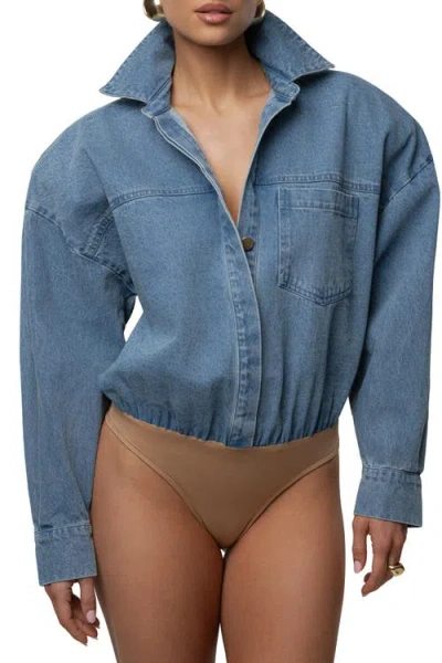 Jluxlabel Unstoppable Bodysuit In Brown