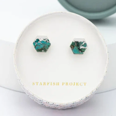 Starfish Project Oasis Studs In Green