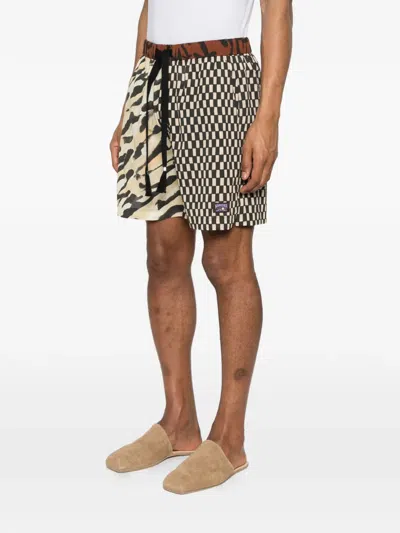 Nanushka Geometric-pattern Shorts In Multi
