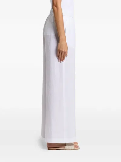 Peserico Elasticated Palazzo Pants In White