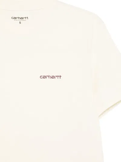 Carhartt Script Logo-embroidered T-shirt In Multi