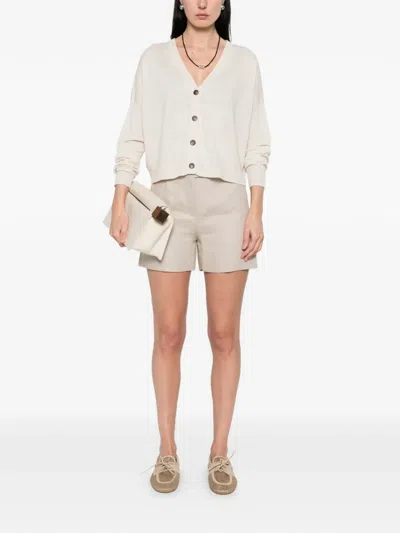 Base Button Cardigan In Neutral