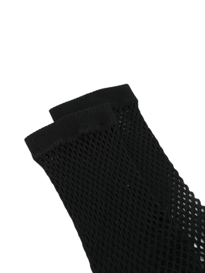 Comme Des Garçons Fishnet Socks In Black