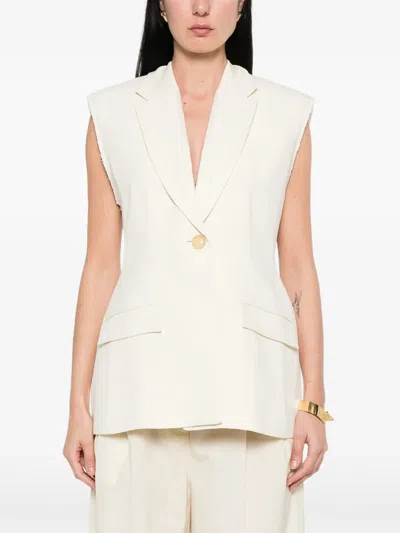 Erika Cavallini Flap-pocket Vest In Multi