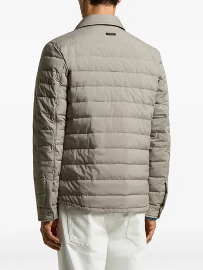 Peserico Buttoned Quilted Jacket In Multi