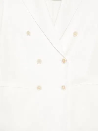 Lardini Double-breasted Blazer In Neutral