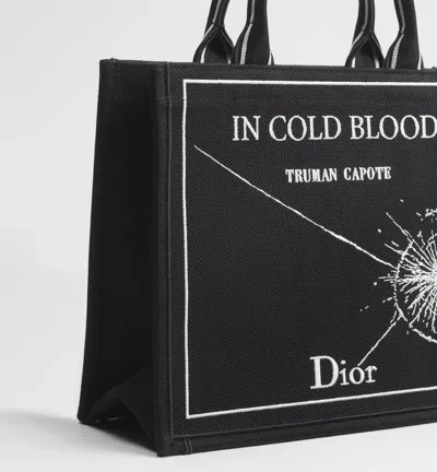 Dior Medium  Book Tote With Strap In Black