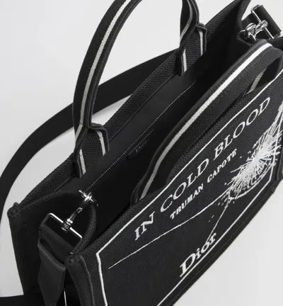 Dior Medium  Book Tote With Strap In Black