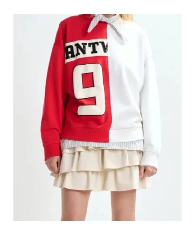 Essentiel Antwerp Split-panel Sweatshirt In Multi