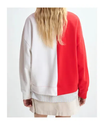 Essentiel Antwerp Split-panel Sweatshirt In Multi
