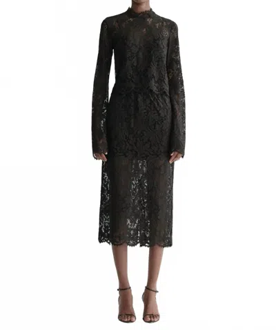 A.l.c Lydia Lace Midi Skirt In Black