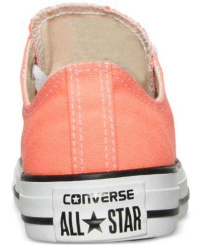 Shop Converse Women's Chuck Taylor Ox Casual Sneakers From Finish Line In Hyper Orange