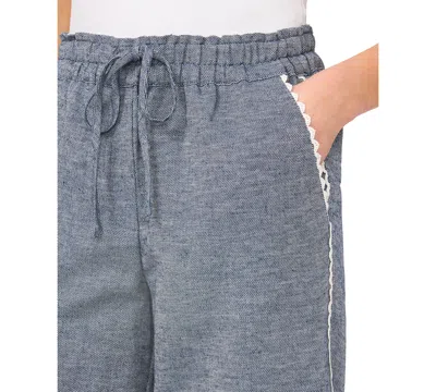 Cece Pull On Cropped Pants In Purple