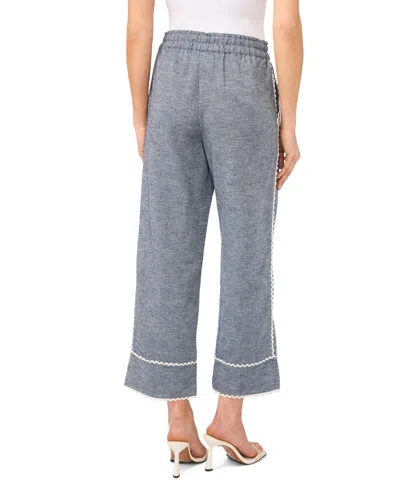 Cece Pull On Cropped Pants In Purple