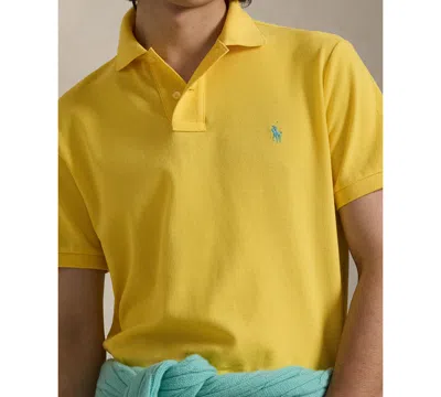 Polo Ralph Lauren Embroidered-logo Polo Shirt In Yellow