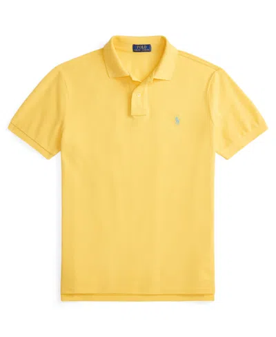 Polo Ralph Lauren Embroidered-logo Polo Shirt In Yellow