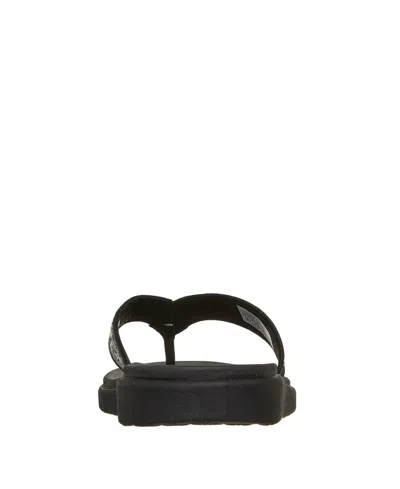 Skechers Meditation Luxe Sunny Glow Flip Flop In Black