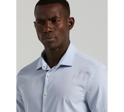 Perry Ellis Men's Slim-fit Short-sleeve Shirt In Blue