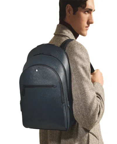 Montblanc Sartorial Medium 3 Compartment Backpack In Blue