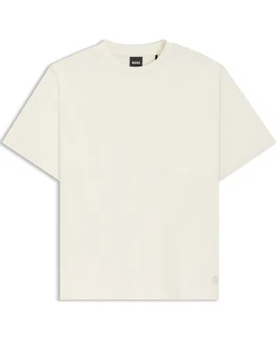 Hugo Boss Relaxed-fit T-shirt In Mercerized Cotton In White