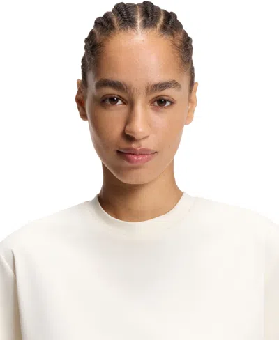 Hugo Boss Relaxed-fit T-shirt In Mercerized Cotton In White