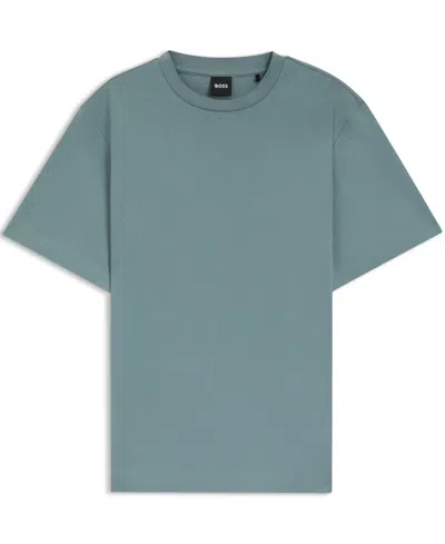 Hugo Boss Relaxed-fit T-shirt In Mercerized Cotton In White