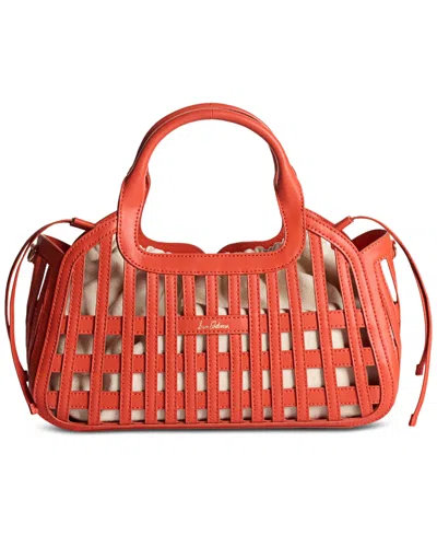 Sam Edelman Marlowe Medium Basket Bag In Red