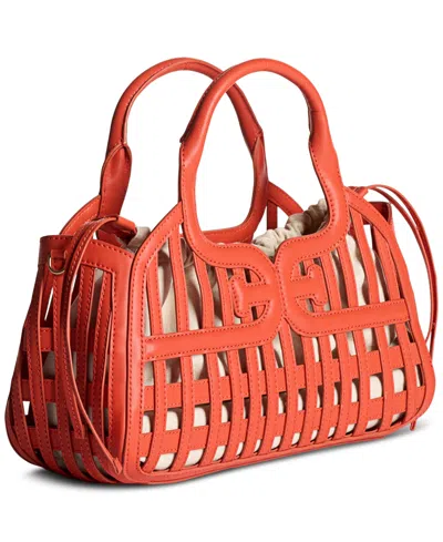 Sam Edelman Marlowe Medium Basket Bag In Red