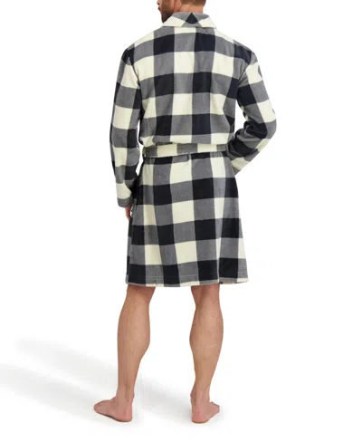 Hanes Men's Adjustable Plush Robe In White