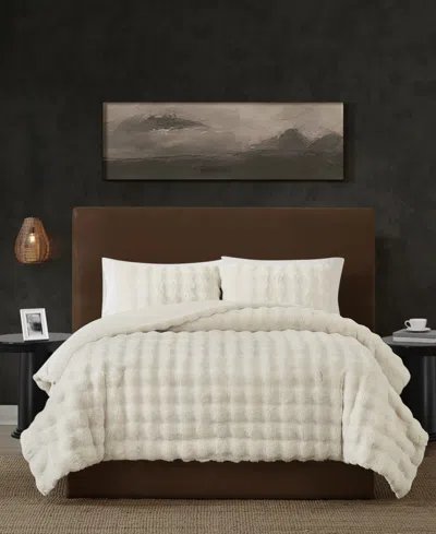 Frye Bubble Comforter Set In White