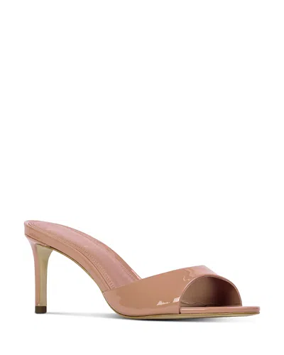 Black Suede Studio Brea Mule In Orange