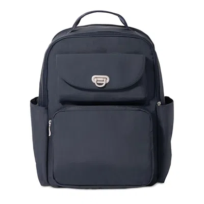 Baggallini Coastal Flip Lock Laptop Backpack In Blue