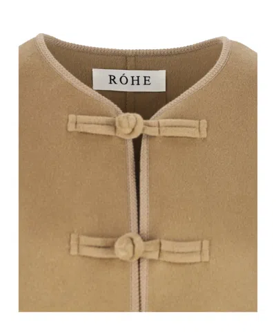 Rohe Róhe Double-faced Jacket In Brown