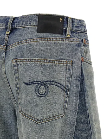 R13 Insert Darcy Jeans In Blue