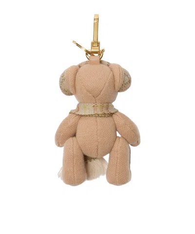 Burberry Thomas Bear Charm In Neutral