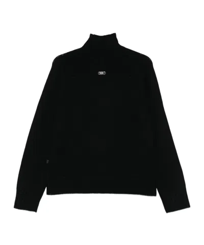 Michael Kors Turtleneck Pullover In Black Wool In Black