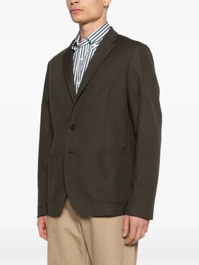 Herno Light Technical Blazer In Green