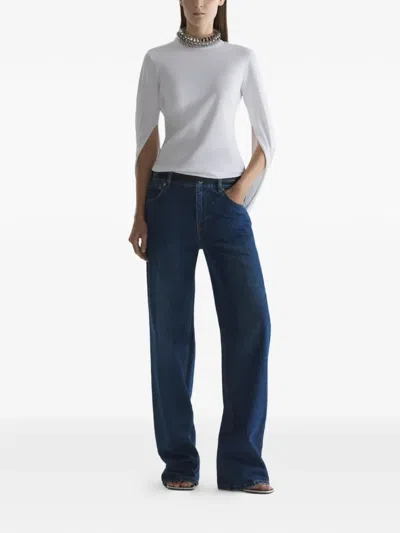 Mugler Cascade Loop T-shirt In White
