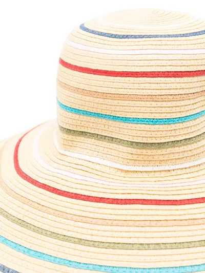 Paul Smith Straw Sun Hat In Gold