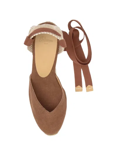 Castaã±er Tie Espadrilles In Brown