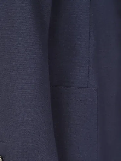 Eleventy Button Blazer In Blue
