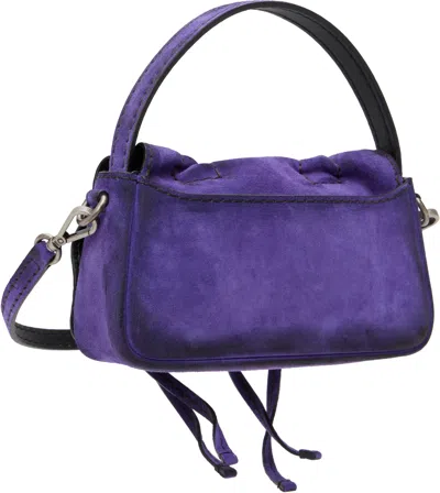 Acne Studios Multipocket Micro Distressed Suede Top Handle Bag