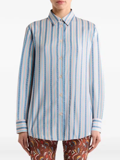 Etro Striped Shirt In Multi