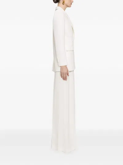 Nissa Double-breasted Blazer In White