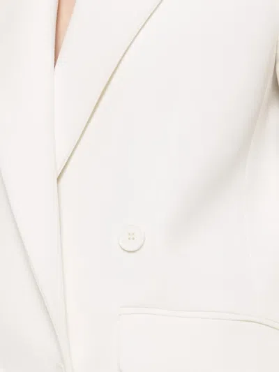 Nissa Double-breasted Blazer In White