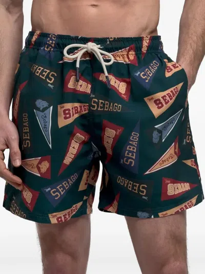 Sebago Patterned Sandbeach Shorts In Multi